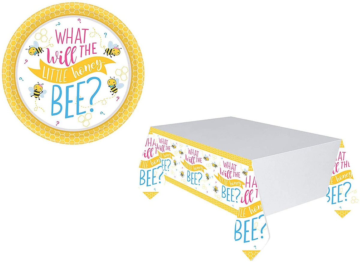 amscan What Will The Little Honey Bee? Paper Table Cover-1pc, 1.37 x 2.43