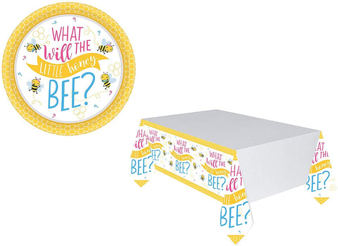 amscan What Will The Little Honey Bee? Paper Table Cover-1pc, 1.37 x 2.43