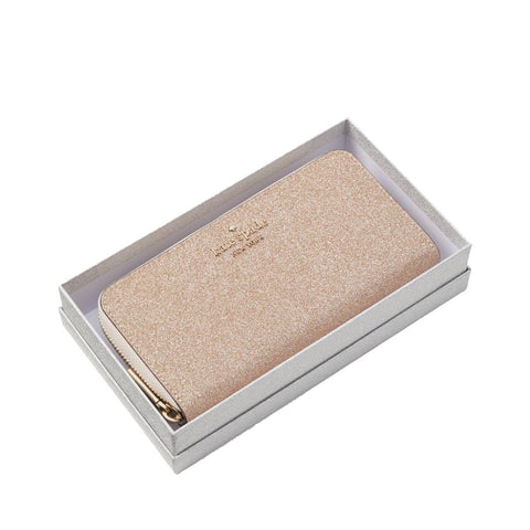 Kate Spade New York Tinsel Large Wallet (Rose gold)