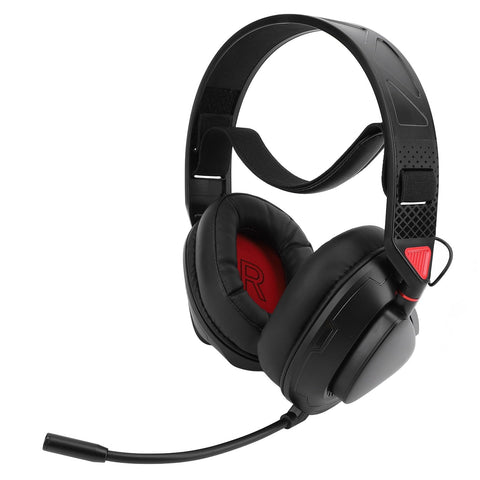 Gaming Headphones, Multifunctional Buttons Wired Gaming Headphones 4 Modes for Computer (Black Red)