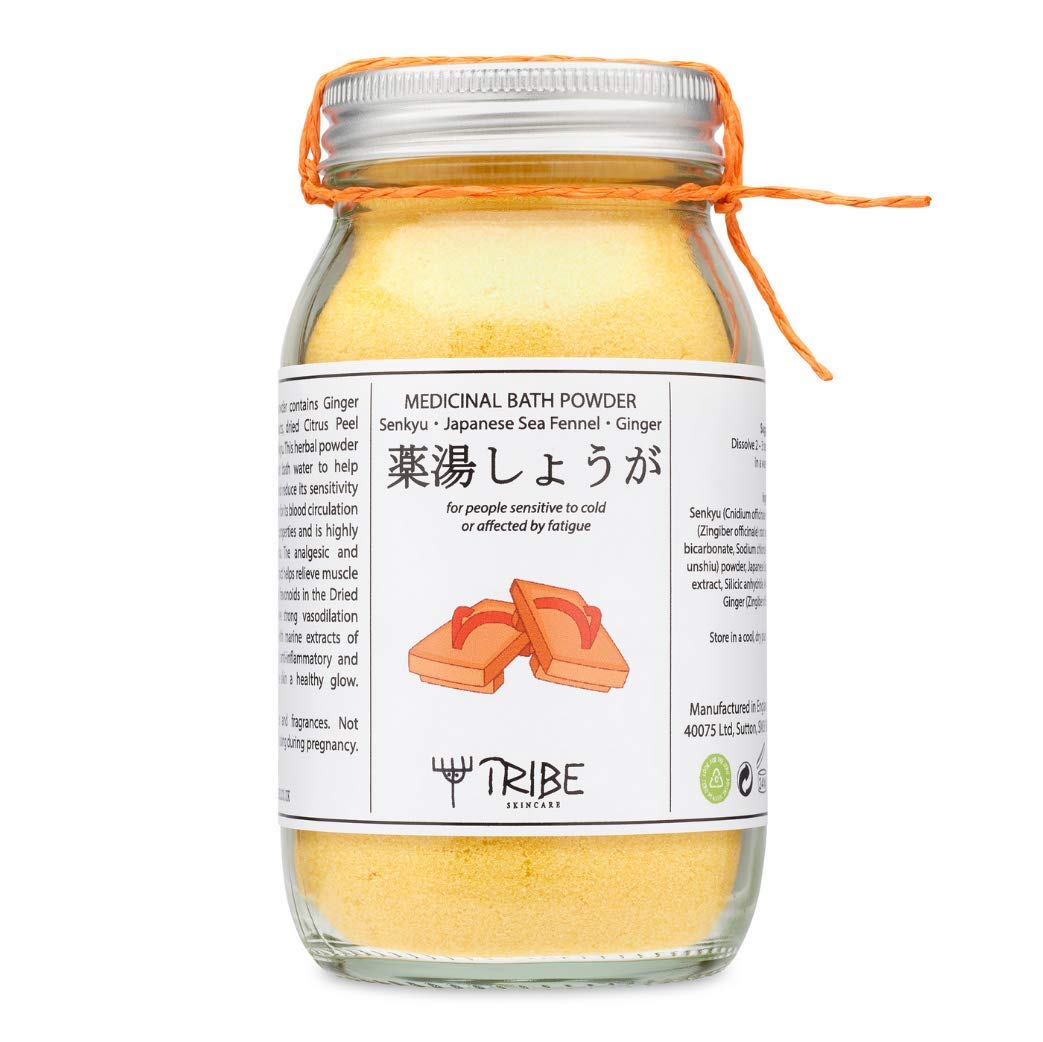 Japanese Bath Powder with Senkyu, Japanese Sea Fennel and Ginger for People Sensitive to Cold or affected by Fatigue