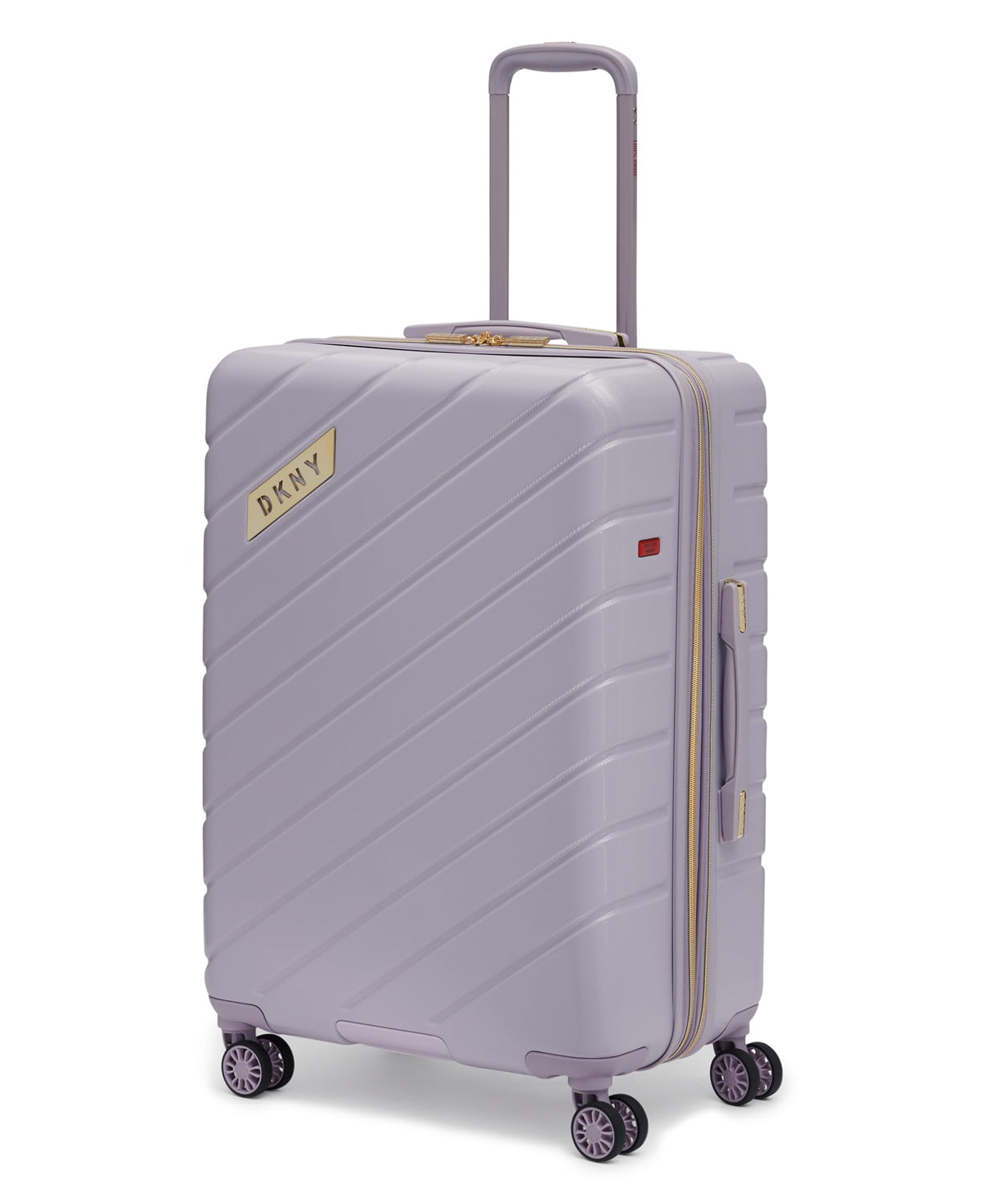 DKNY Spinner Hardside Check in Luggage, Lavender, 14 Inch