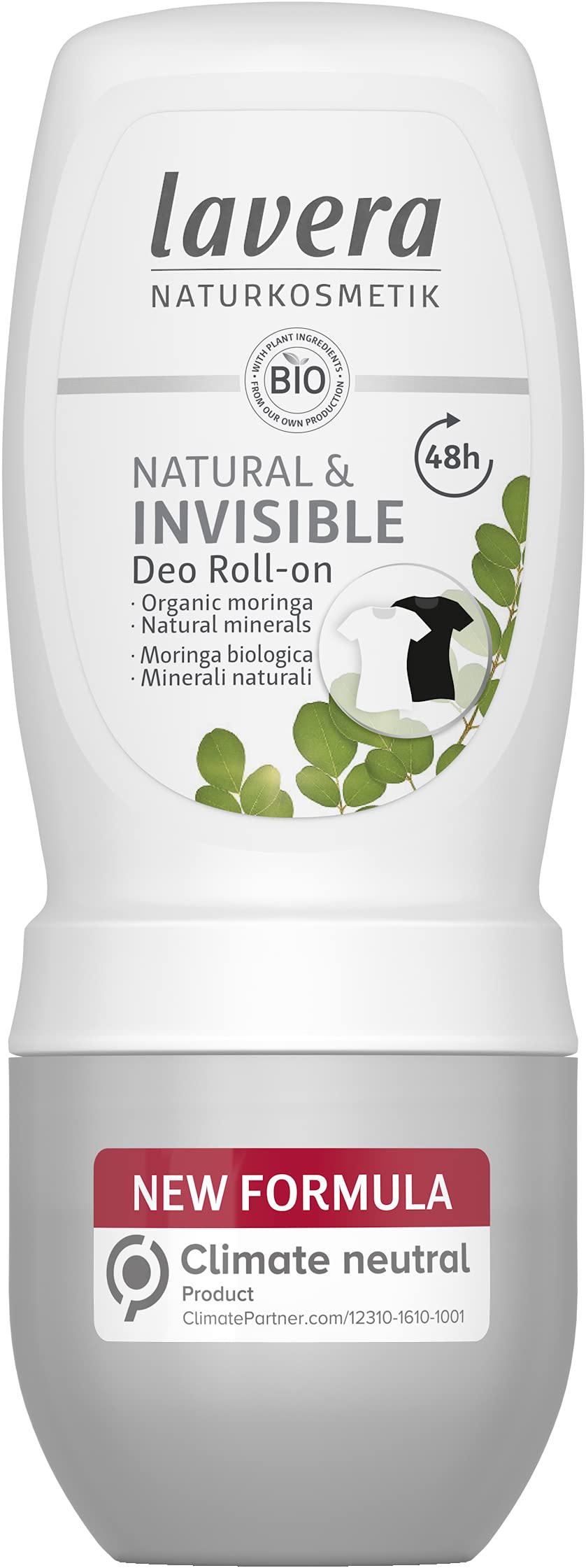 LAVERA Natural and Invisible Roll On Deodorant, 50 ML