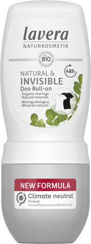 LAVERA Natural and Invisible Roll On Deodorant, 50 ML