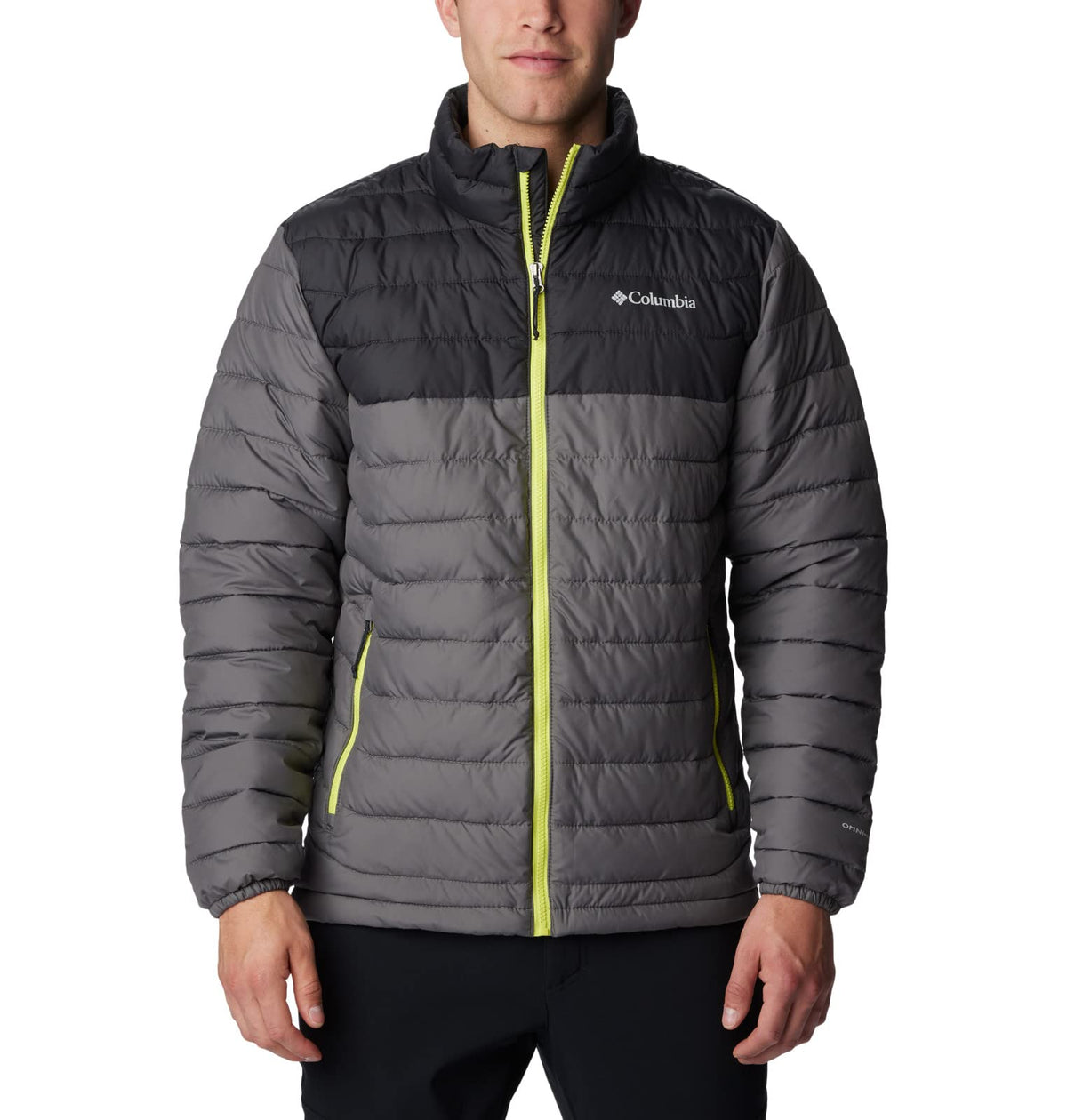 Columbia Men's Powder Lite Jacket, Puffer Jacket, City Grey/Shark, Size L
