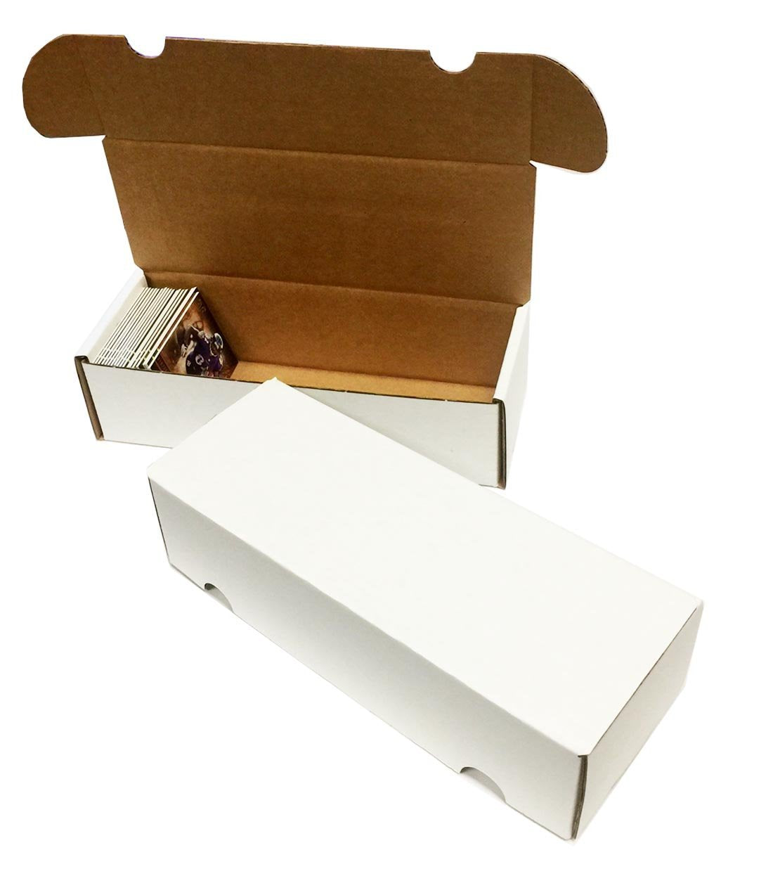 (10) 400 Count Corrugated Cardboard Storage Boxes by Max Pro for Baseball, Football, Basketball, Hockey, Nascar, Sportscards, Gaming & Trading Cards Collecting Supplies