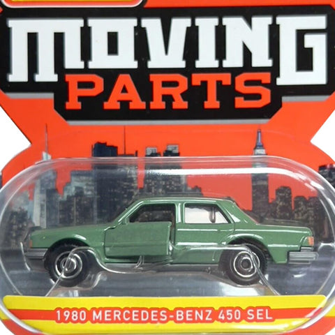 Collectible Matchbox Moving Parts Die-Cast Vehicle - 1980 Mercedes Benz 450 SEL ~ HLG27 ~ Green ~ Made with Recycled Zinc