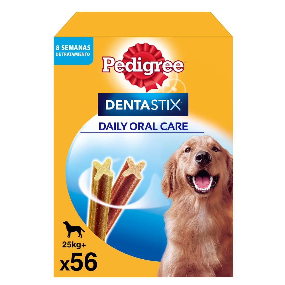 Pedigree Dentastix Dental Snack for Large Dogs Oral Hygiene (1 Pack of 56)