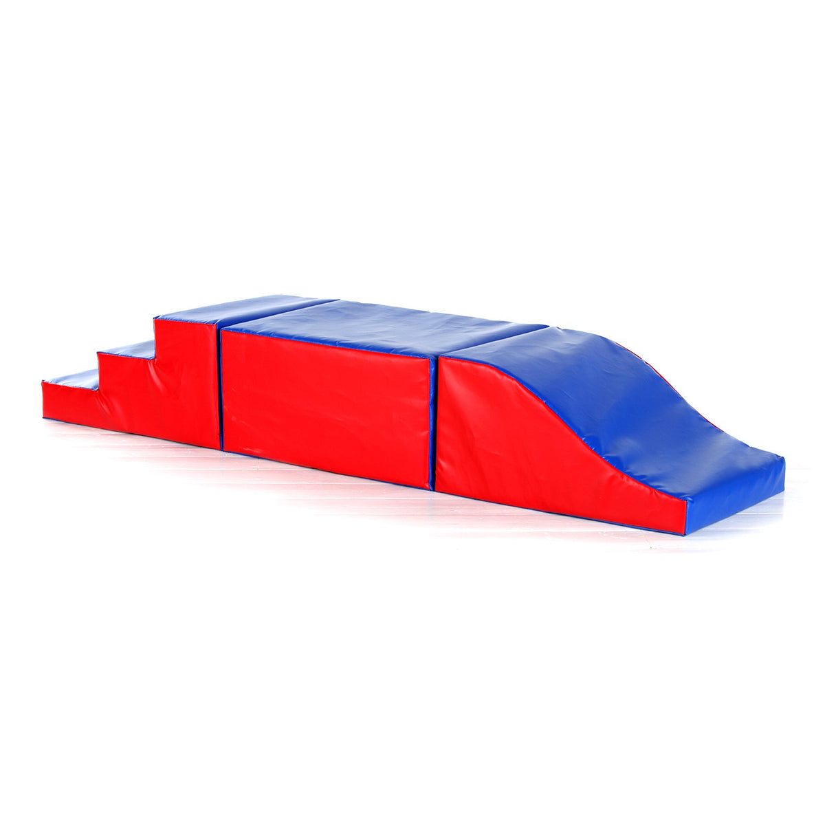 ImplayÃƒÆ’Ã†â€™Ãƒâ€ Ã¢â‚¬â„¢ÃƒÆ’Ã‚Â¢ÃƒÂ¢Ã¢â‚¬Å¡Ã‚Â¬Ãƒâ€¦Ã‚Â¡ÃƒÆ’Ã†â€™ÃƒÂ¢Ã¢â€šÂ¬Ã…Â¡ÃƒÆ’Ã¢â‚¬Å¡Ãƒâ€šÃ‚Â® Soft Play Childrens First Climb & Slide Cuboid Play Set Activity Toy - 610gsm PVC/High Density Foam - Blue & Red - 210cm x 50cm x 30cm