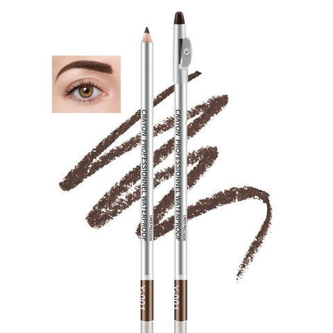 Boobeen Waterproof Eyebrow Pencil, Microblading Brow Pen with Sharpener, Brow Defining and Shaping, Create a Natural Wild Eyebrow Makeup