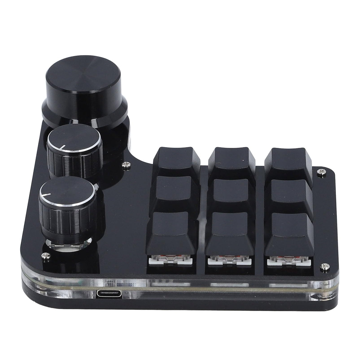 Generic Mini Macro USB Mechanical Gaming Keyboard, Programming Macro Keyboard 5 Light Effect Modes OneHanded Operation 9 Keys for Industrial Control, Genericf5hnpzgo2i