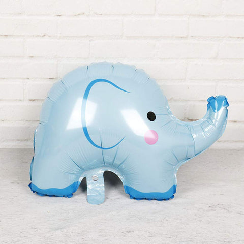 8PCS Blue Elephant Balloons Aluminum Foil Elephant Head Balloons for Animal Theme Party Baby Shower Gender Reveal Party Supplies