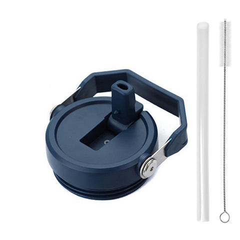 Replacement Tumbler Lid for Stanley IceFlow 20 oz 30 oz Flip Straw Lid with Reusable Straw,Cleaning Brush(Blue,20 oz 30 oz)