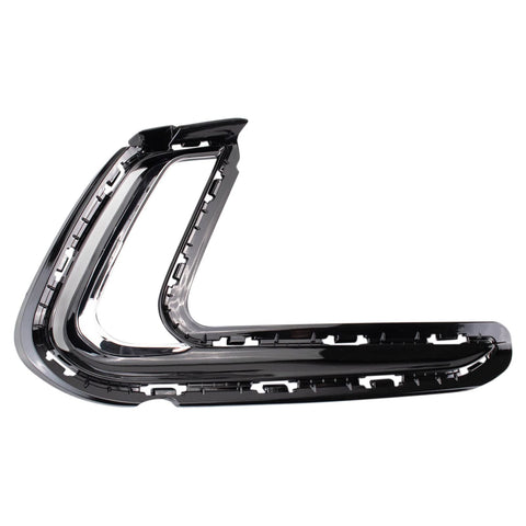 TRQ Front Right Bumper Insert Chrome & Black Passenger Side Compatible with 2017-2018 Hyundai Elantra HY1039126