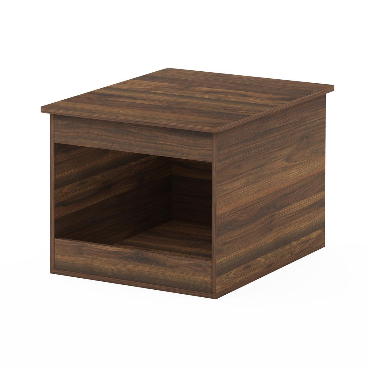 Furinno Peli Top Opening Litter Box Enclosure, Columbia Walnut