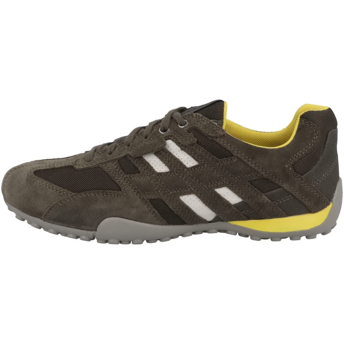 GEOX Men's Uomo Snake Trainers, Olive, 9 US