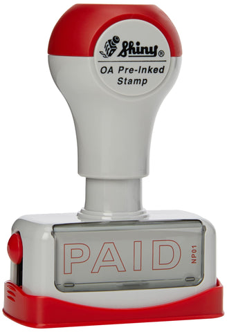 Shiny EN001/NP01 Pre-inked PAID Stamp