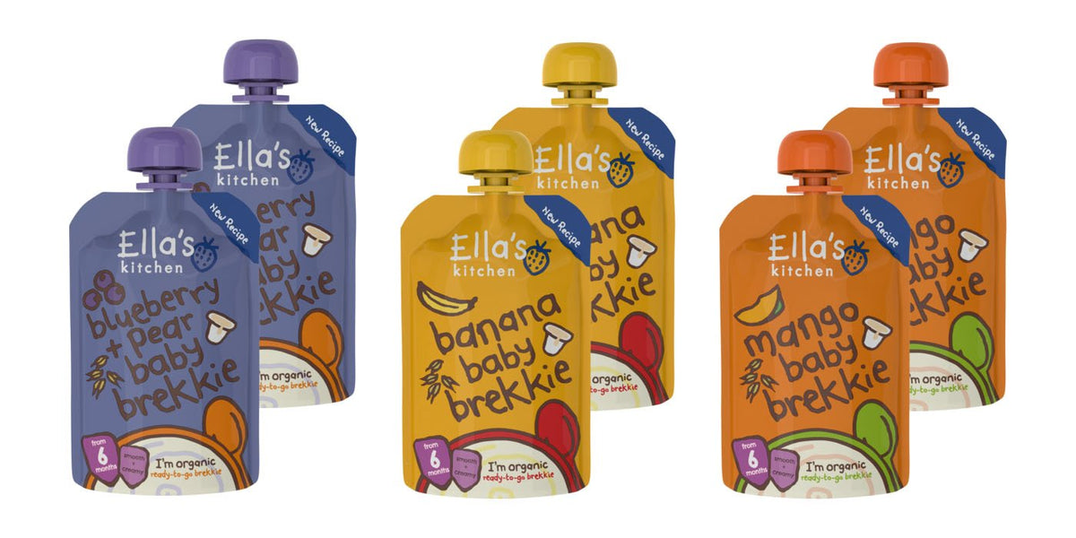 Ellas Kitchen Baby Brekkie Mixed Case Selection from 6 Month 6 x 100g