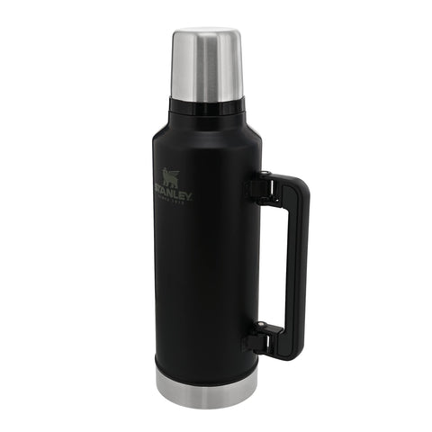 Stanley Classic Legendary Thermal Flask 1.9L - Keeps Hot Or Cold For 45 Hours - BPA-Free Insulated Bottle - Stainless Steel Coffee Flask - Leakproof - Dishwasher Safe - Matte Black