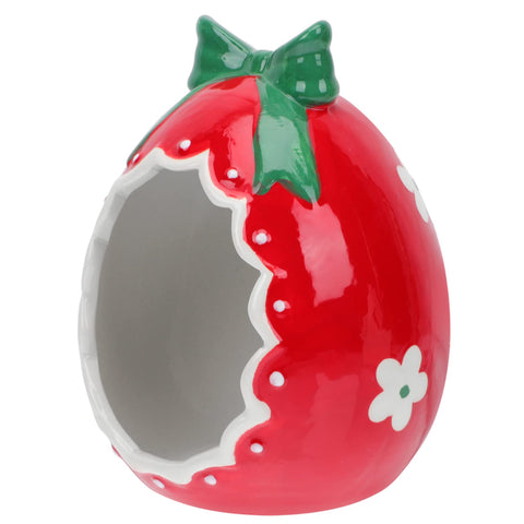 PRETYZOOM 1pc Ceramic Nest Easter Supply Sculpture Decor Small Home Decor Ceramic Gerbil House Small Animal Ceramic Cave Ceramic Easter Craft Easter Party Decor Ceramics Desktop Quoll Red
