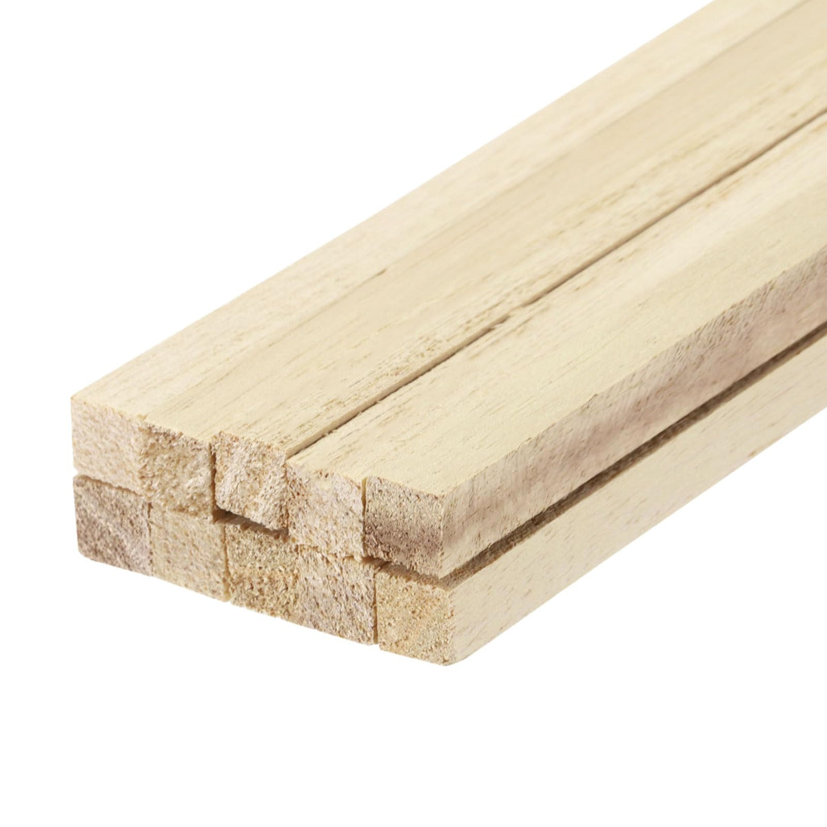sourcing map Square Wooden Sticks, 20" x5/16 x5/16 Dowel Rod Unfinished Hardwood Stick Craft Twigs Log Stick for DIY Crafts Pack of 10