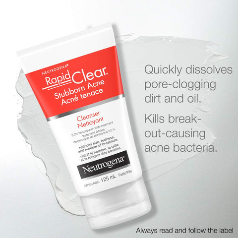 Neutrogena Acne Neutrogena Rapid Clear Stubborn Acne Cleanser, 125 Milliliters