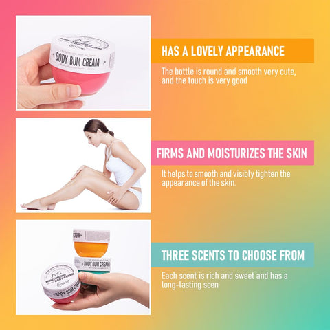 Fovcos Bum Cream, Moisturizing Body Cream, Body Skin Repair, Bum Cream for All Skin. (Caramelized coconut)