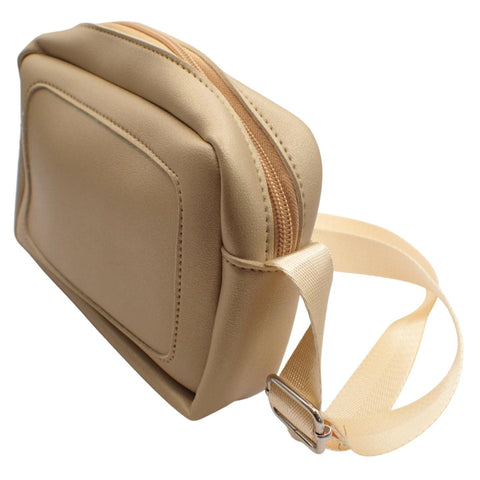 Topkids Accessories Small Retro Metallic Leather Crossbody Bags for Women, Men & Children, Perfect for Festivals & Parties, Silver & Gold Ladies Evening Purse Box Ladies Bag (Gold)