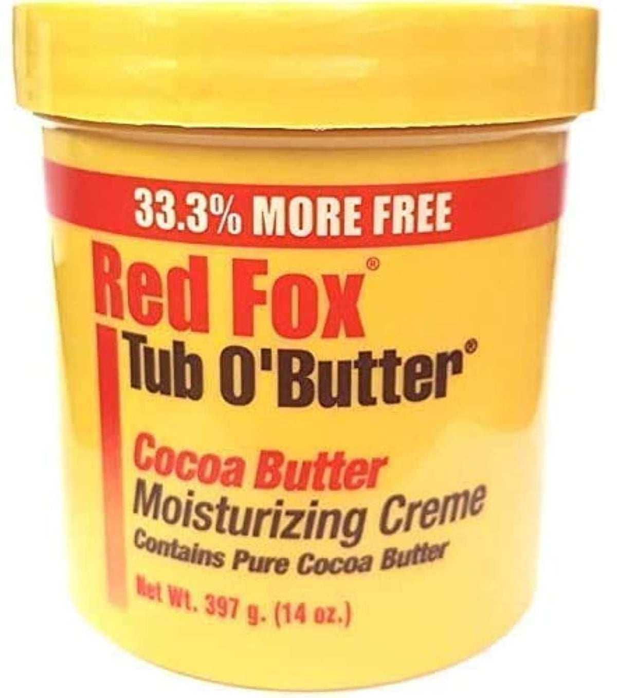 Red Fox Tub-O-Butter Jar 397g -14 oz