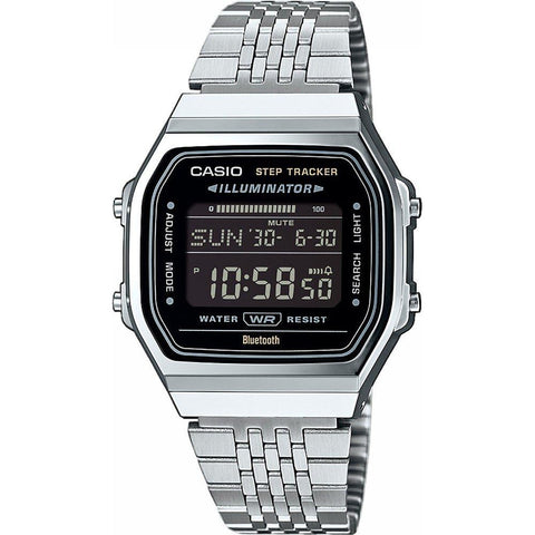 Casio Unisex's Digital Quartz Watch with Stainless Steel Strap ABL-100WE-1BEF
