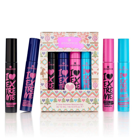 essence | I Love Extreme Mascara Holiday Set | 4 Mascaras in 1 Set | Vegan & Cruelty Free
