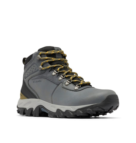Columbia Men's Newton Ridge Plus II Waterproof Hiking Boot Shoe, Graphite/Black, 10.5