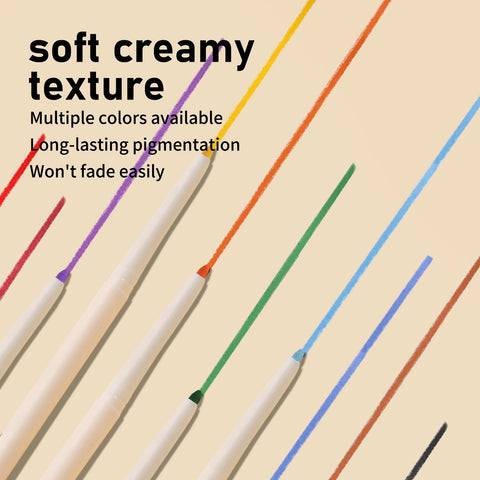 Boobeen Colorful Eyeliner Pen, Waterproof Creamy Eye Liners, Matte Eyeliner Pencil for Bold Eye Looks, Smudge-proof, Highly Pigmented