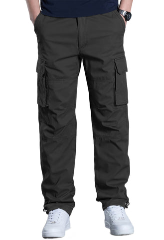 TIANBA Mens Outdoor Hiking Pants Military Cargo Pants Lightweight Tactical Casual Pants with Multi Pockets Black 30