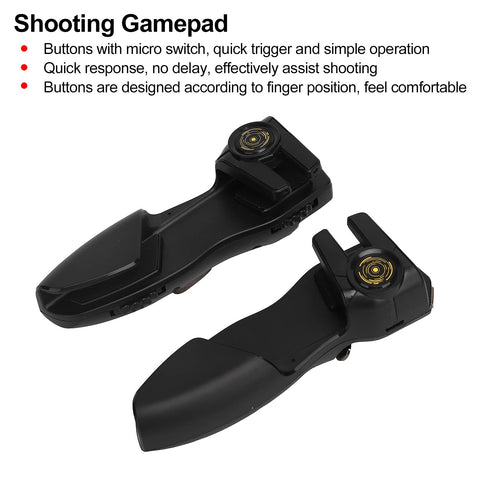 Leapiture Mobile Game Handle Controller, 6 Finger Shooting Button Trigger Auxiliary Gamepad with Builtin Battery for PUGB Shooting Game Controller