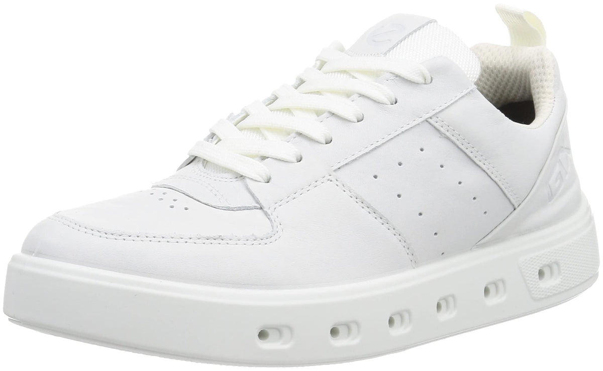 ECCO Men's Street 720 Vented Gore-TEX Waterproof Retro Sneaker, White, 8-8.5