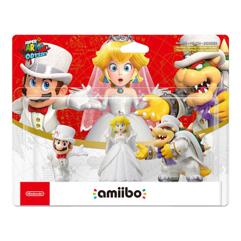 Amiibo 'Collection Super Mario' - Bowser+Mario+Peach (Tenues de mariage)