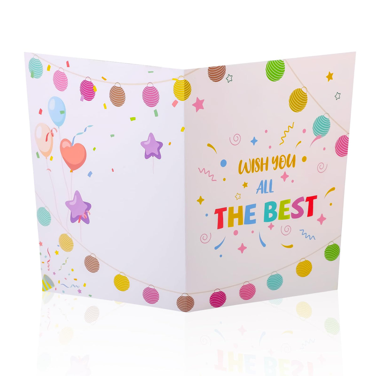 NQEUEPN Large Farewell Greeting Card, 17.3x11in Jumbo Leaving Card Wish You All The Best Retirement Card with Envelope Goodbye Gift for Coworkers Colleague Friends
