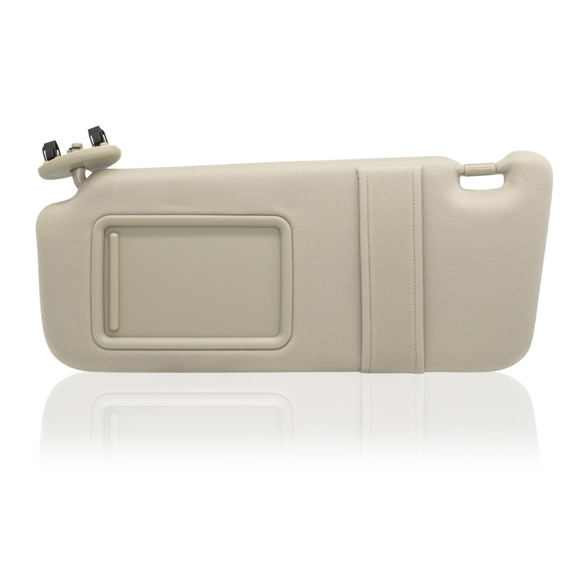 NHILES Left Driver Side Sun Visor Compatible with Toyota Camry Without Light 2007 2008 2009 2010 2011 Replaces# 74320-06780-E0 Color Beige