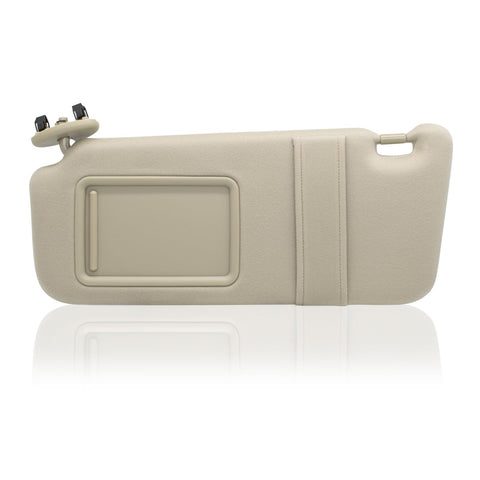 NHILES Left Driver Side Sun Visor Compatible with Toyota Camry Without Light 2007 2008 2009 2010 2011 Replaces# 74320-06780-E0 Color Beige
