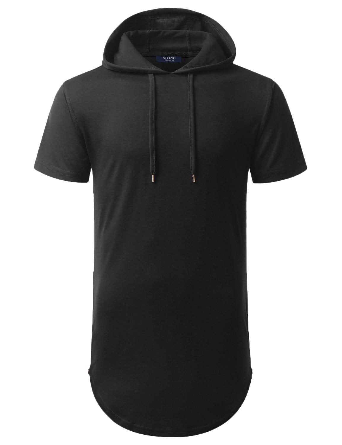 AIYINO Mens S-3XL Fashion Athletic Hoodies Workout Sweatshirt Hip Hop Pullover Hooded XX-Large Black
