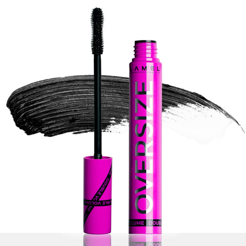 LAMEL OverSize Mascara Volume and Length - Tubing Mascara, Voluminous and Lengthening, Smudge Proof, Flake-Free - Vibrant Black Mascara