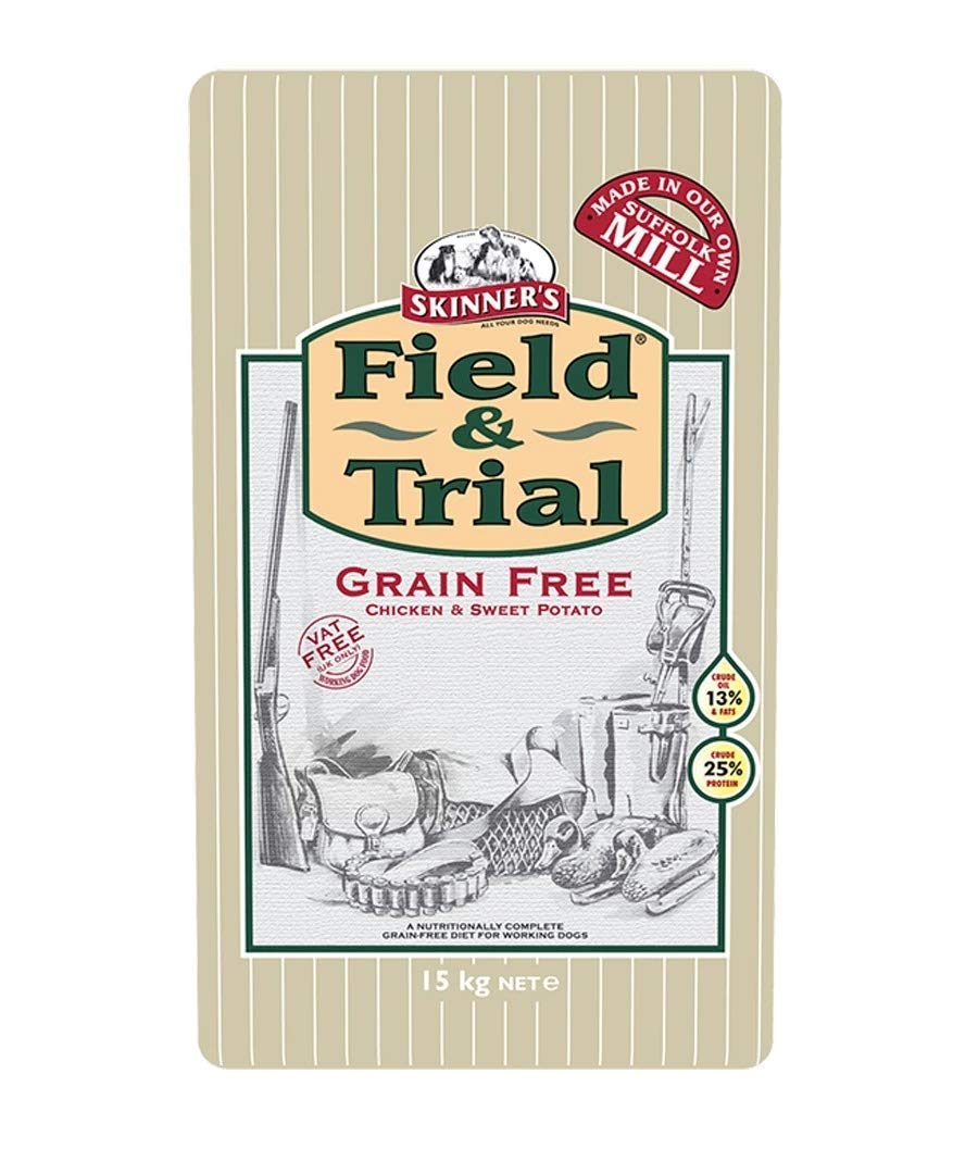 Skinner's Field & Trial Complete Dry Grain Free Adult Dog Food Chicken and Sweet Potato, 2.5 kg