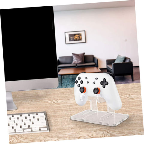 UKCOCO Controller Bracket Household Gamepad Holder Headphone Storage Bracket Game Controller Desk Stand Gamepad Bracket Controller Grips Desktop Rack Acrylic Earphone Storage Rack