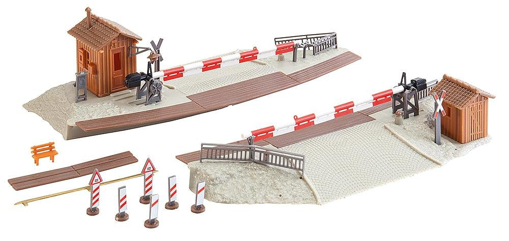 Faller 120172 Curved Grade xing with Gates HO Scale Building Kit