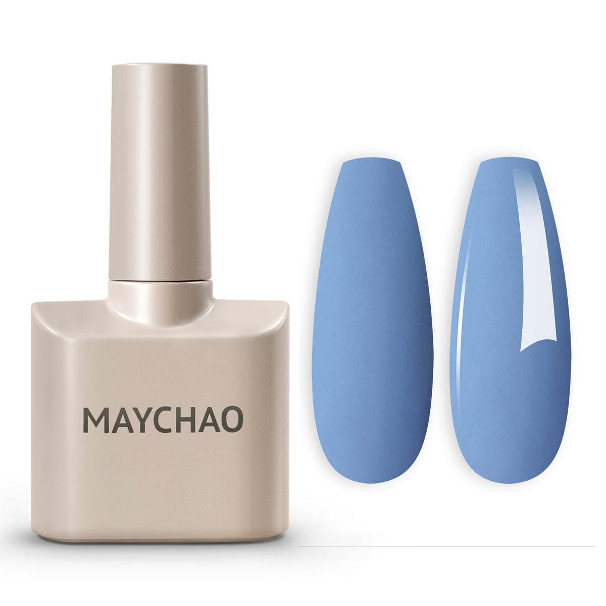 MAYCHAO 15ML Blue Gel Nail Polish 1Pc Baby Blue Gel Polish Soak Off UV LED Nail Gel Polish Nail Art Starter Manicure Salon DIY at Home, 0.5 OZ