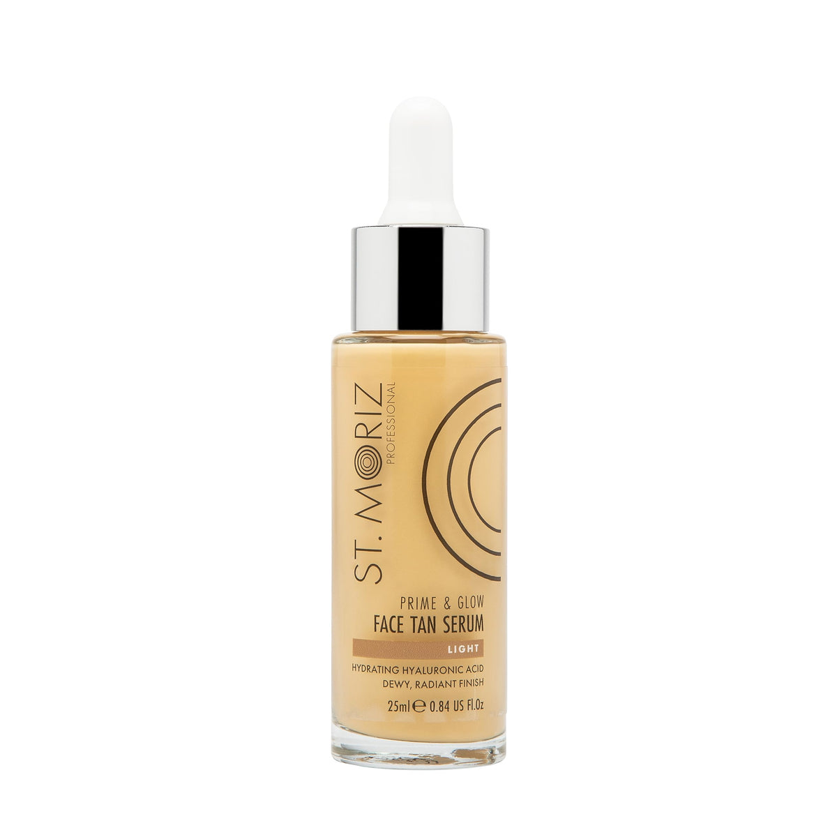 St Moriz Professional Prime & Glow Face Tanner Serum - Hydrating 2 in 1 Self Tan Face Serum & Makeup Primer - With Hyaluronic Acid, Natural Bronzed Face Glow, Dermatologically Tested (25ml)