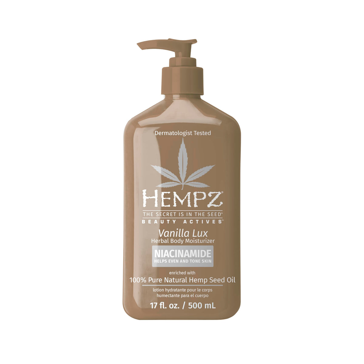 HEMPZ Vanilla Lux Herbal Body Moisturizer 17 oz.