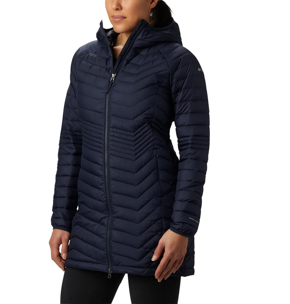 Columbia Women's Powder Lite Mid Jacket, Puffer Jacket, Dark Nocturnal, Size M
