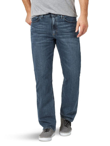 Wrangler Authentics Men's Comfort Flex Waist Relaxed Fit Jean, Smoke, 32W / 30L